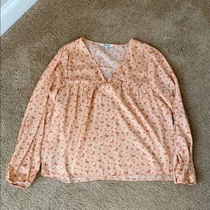 Madewell floral blouse